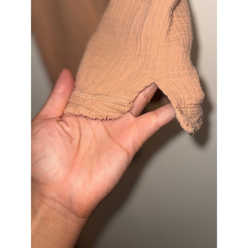 Faherty Organic Cotton Gauze Topanga Tank Top Terracotta Clay XS - Picture 5 of 8